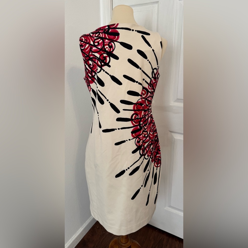 Lilly Pulitzer Taylor Dress Engineered Cameo White Floral Applique Sheath NWT Lg - Picture 3 of 11